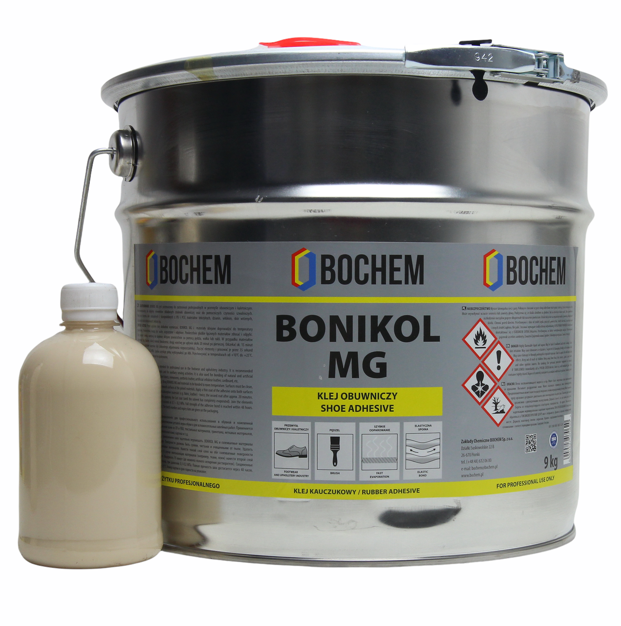 Клей гумовий BONIKOL MG основі натурального каучуку для склеювання тканин, гуми, шкіри (на розлив) анонс фото