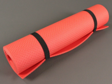 Килимок для фітнесу та йоги Аеробіка 5 червоний, розмір 140x 50 см., товщина 5мм анонс фото