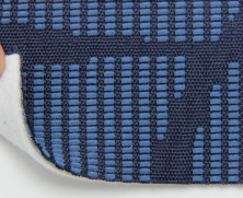 Автотканина оригінальна для центру сидінь (синя 7630), основа на повсті, товщина 3 мм, ширина 140см анонс фото