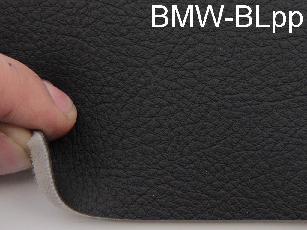Авто кожзам BMW черный на поролоне и сетке (Германия BMW-BLpp) детальная фотка