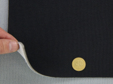 Автоткань потолочная KL-71 оригинальная на поролоне с сеткой, цвет черный, толщина 3мм ширина 167см анонс фото