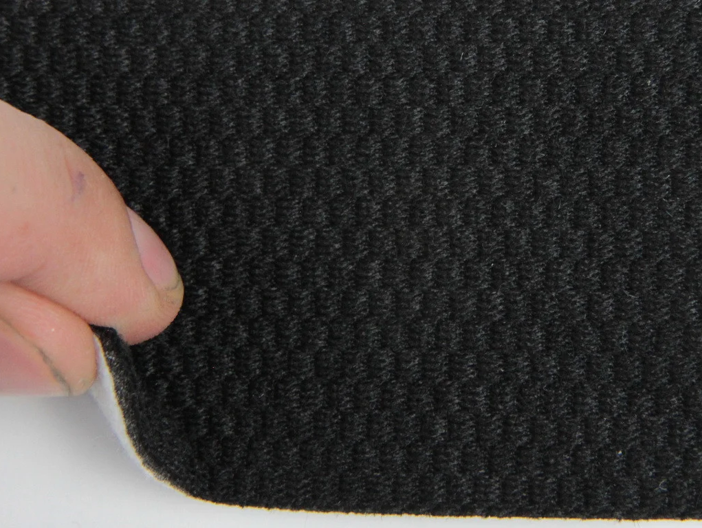 Тканина для сидінь автомобіля, колір чорний, на поролоні (для центральної частини), Німеччина детальна фотка