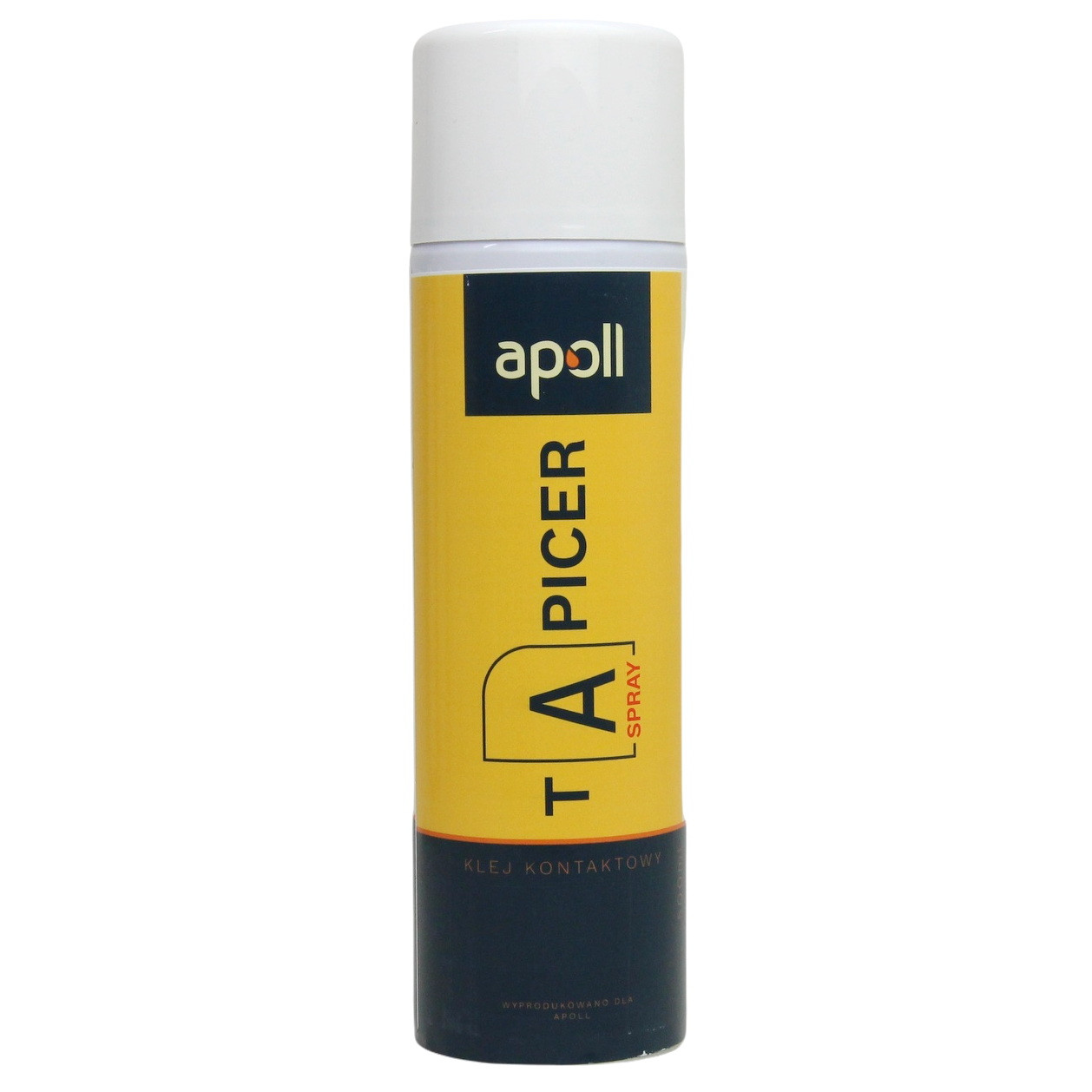 Аэрозольный контактный клей Apoll Tapicer Spray для тканей, ковров, кожзамов, Польша 500мл детальная фотка