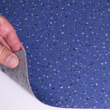 Автолинолеум синий "Мозаика" (Levent), ширина 2.0 м, линолеум автомобильный, Турция анонс фото