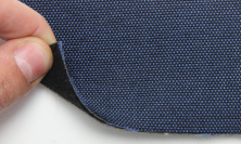 Автотканина оригінальна для боків сидінь (синя 7627/2), основа на повсті, товщина 2мм, ширина 140см анонс фото