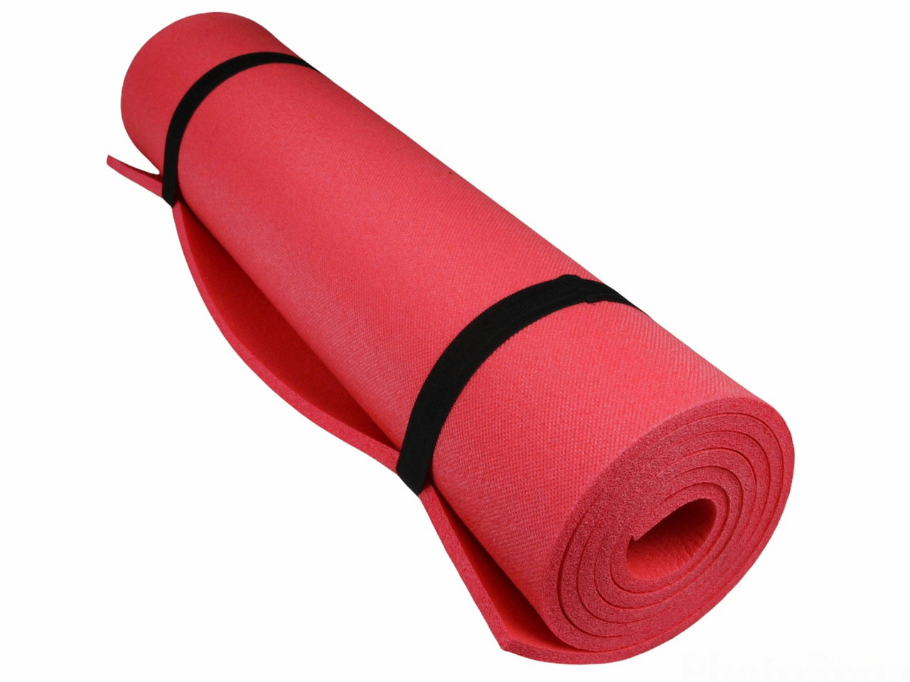 Килимок для фітнесу та йоги AEROBICA 8, червоний, товщина 8мм, ширина 120см детальна фотка