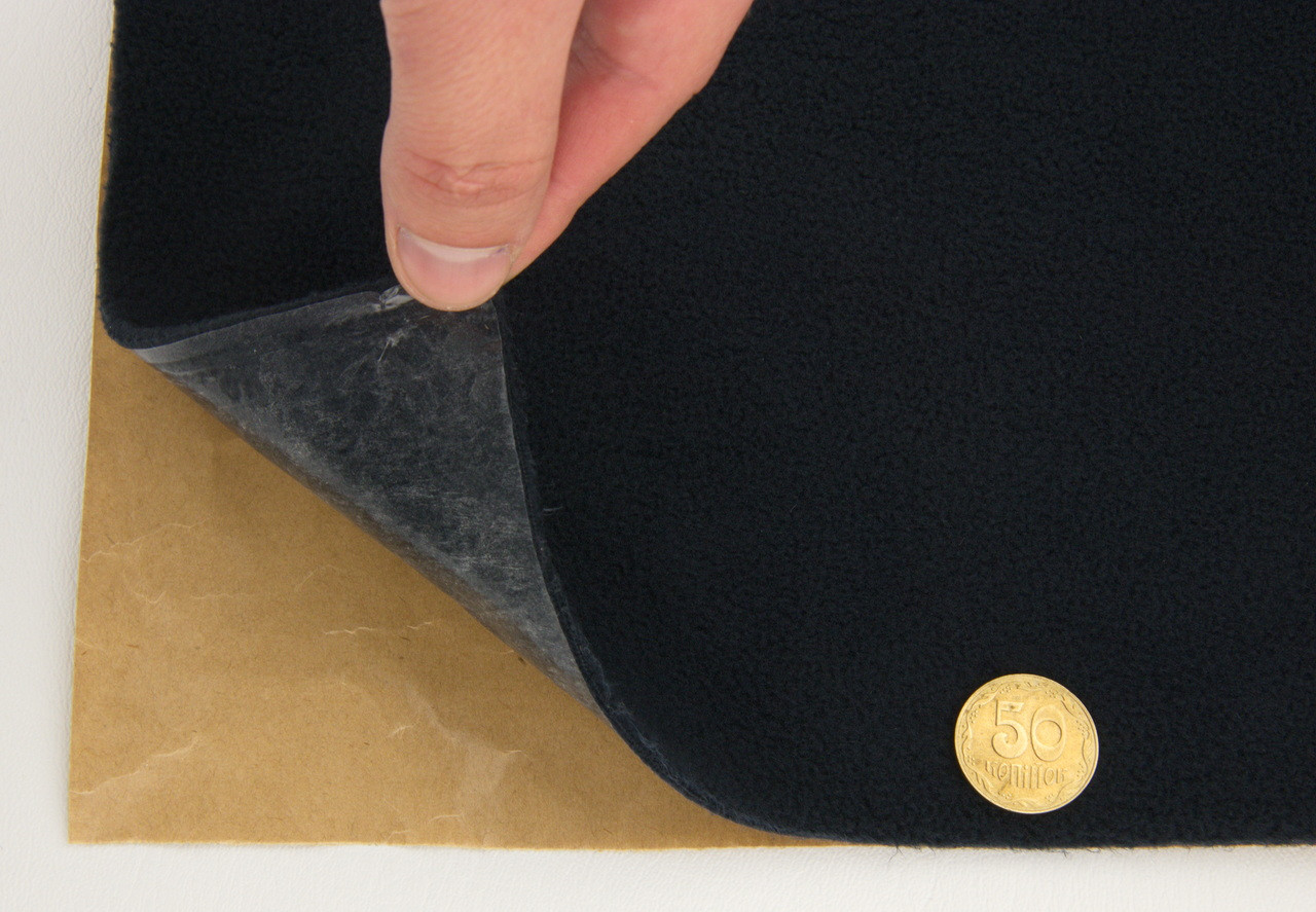 Карпет велюровий Lux темно-сірий (Антрацит) для авто самоклейка, (лист), товщина 2,5мм детальна фотка