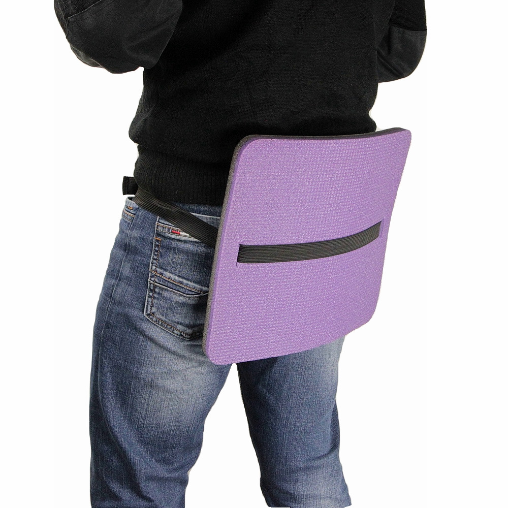 Сидушка туристическая двухслойная фольгированная, цвет фиолетовый размер 29 х 34 см, толщина 16 мм детальная фотка