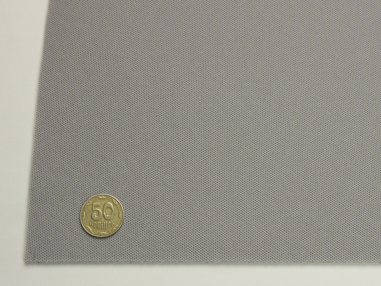 Автотканина стельова D49, (колір сірий теплий) на поролоні, товщина 4мм, ширина 170см, Туреччина детальна фотка