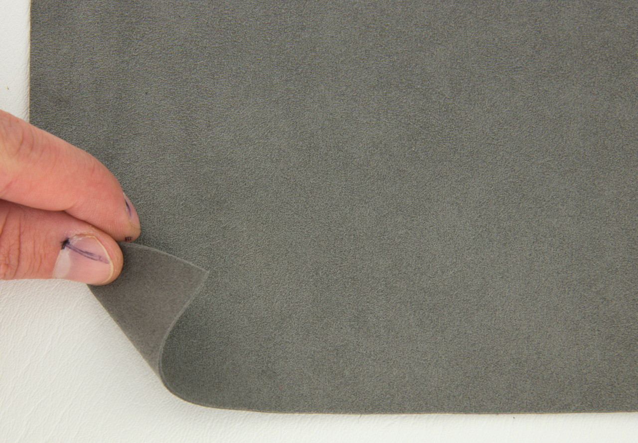 Алькантара Panel ALC-3118 серый бетон, без основания, ширина 145см (Италия) детальная фотка