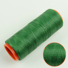 Нить для перетяжки руля вощеная (цвет зелёный 3709), толщина 0,8 мм, длина 100 метров "Турция" анонс фото