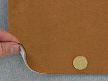 Алькантара Lycra p16004 коричневая, на поролоне 3мм и сетке, ширина 150см (Турция) анонс фото