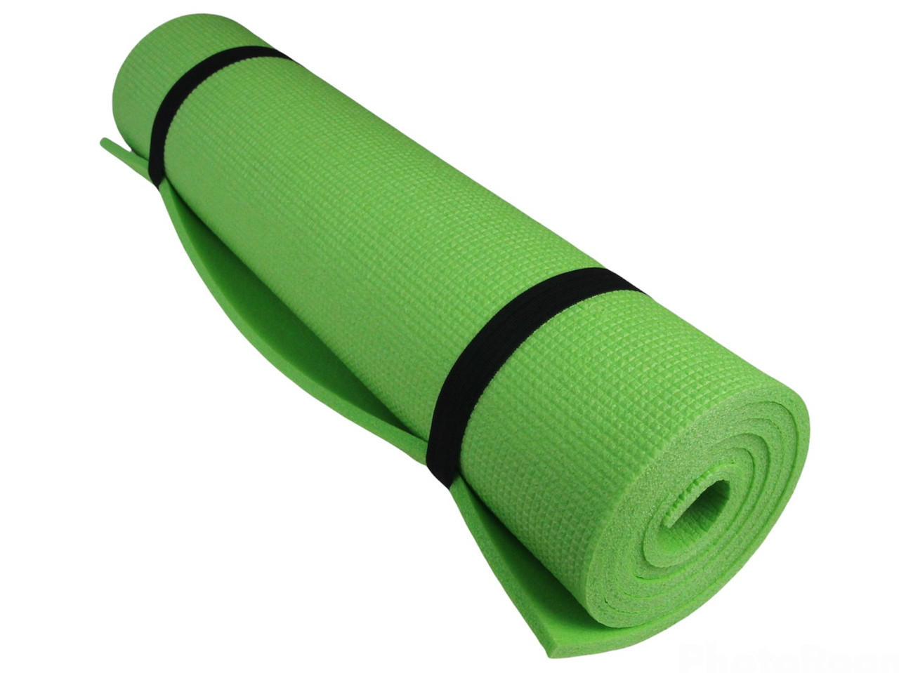 Килимок для фітнесу та йоги AEROBICA 8, зелений, товщина 8мм, ширина 120 см детальна фотка