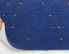 Автотканина оригінальна для центру сидінь (синя 7631/1), основа на повсті, товщина 3 мм, ширина 140см анонс фото