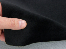 Тканина для стелі велюр чорний (LIRA-17020 без основи) для перетяжки пластикових деталей, ширина 1.55м анонс фото