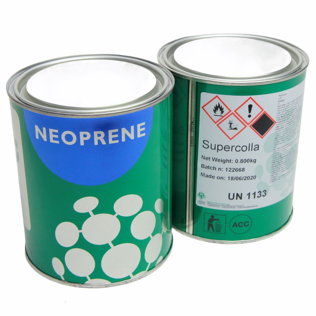 Клей поліхлоропреновий Supercolla LT-17 для тканини, карпету, шкірозамінника, без запаху (Італія) детальна фотка