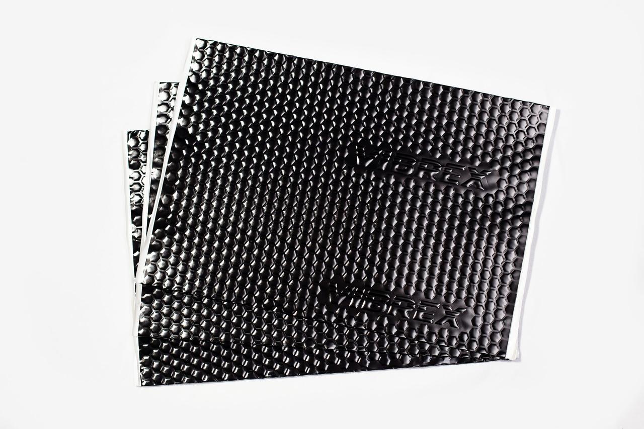Виброизоляция премиум класса Vibrex Black Label, толщина 2 мм (50х70см) детальная фотка