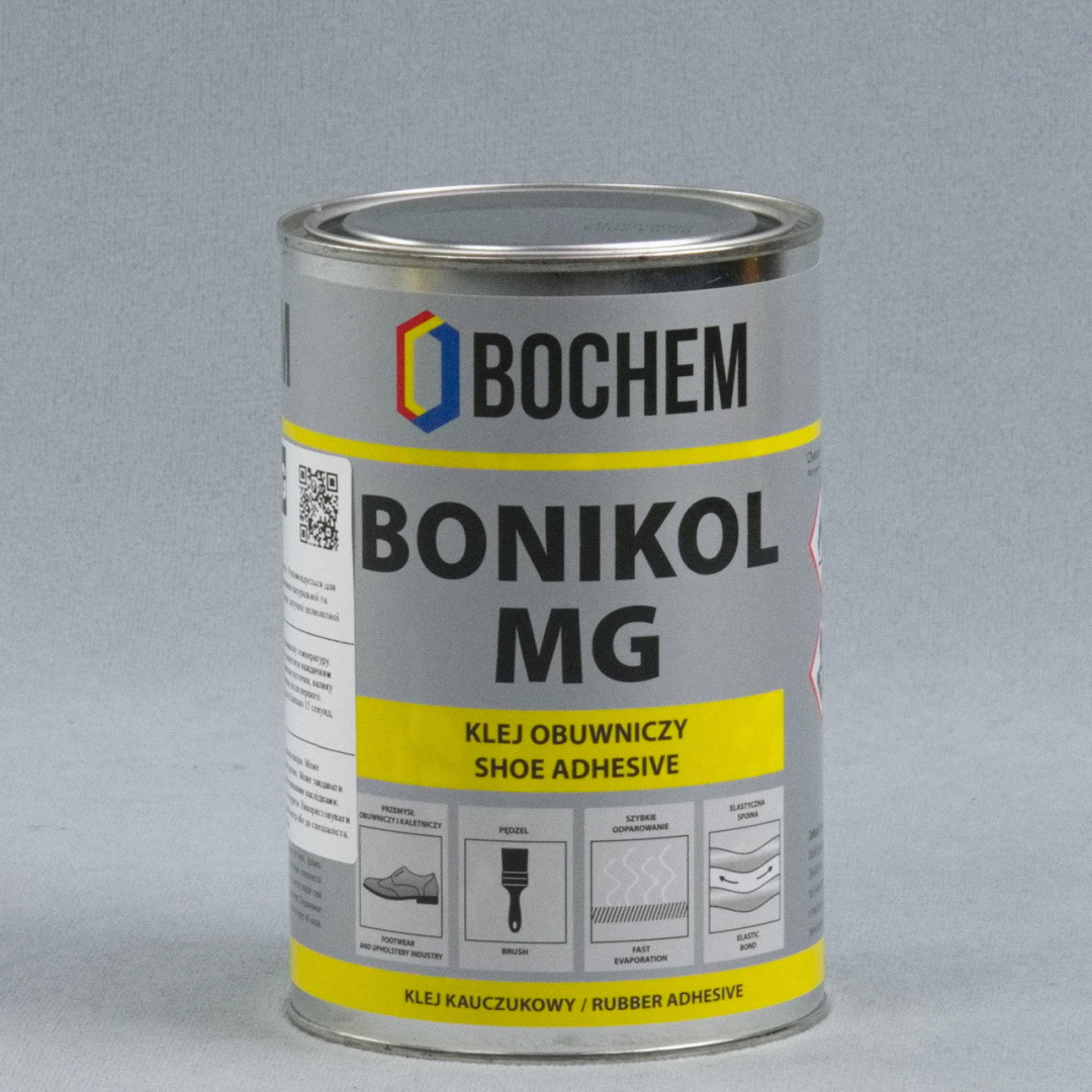 Клей BONIKOL MG основе натурального каучука (Резиновый) для склеивания тканей, резины, кожи. 0.7кг детальная фотка