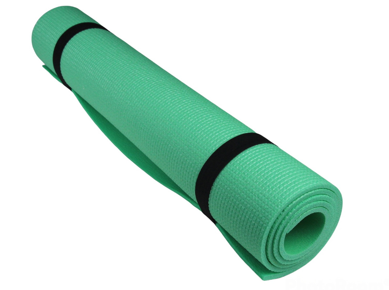 Килимок для фітнесу та йоги AEROBICA 5, зелений, рулонний, товщина 5мм, ширина 120см детальна фотка