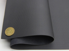 Термовинил черный матовый (узор Flex tk-22) на каучуковой основе для перетяжки руля, дверных карт, шир. 140см анонс фото