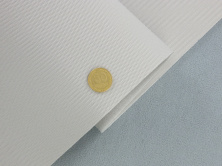 Автотканина стельова 1021/1 оригінальна на поролоні, колір світло-сірий, товщина 3мм, ширина 1.56м анонс фото