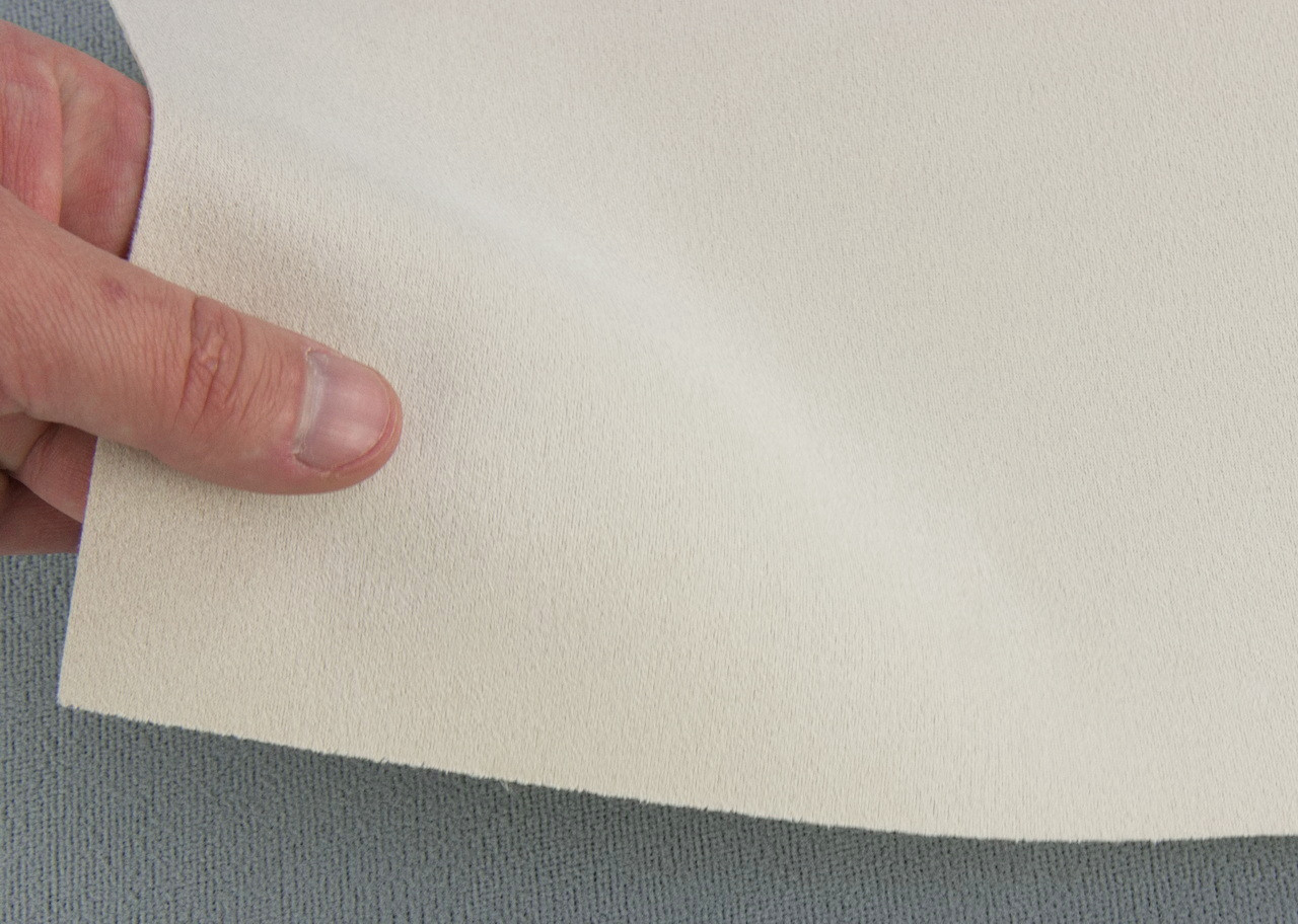 Алькантара Lycra 21 кремовая, без основания, ширина 150см (Турция) детальная фотка
