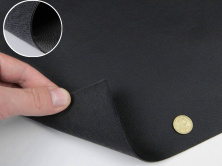 Биэластик тягучий черный гладкий (bl-10) для перетяжки дверных карт, стоек, airbag и вставок анонс фото