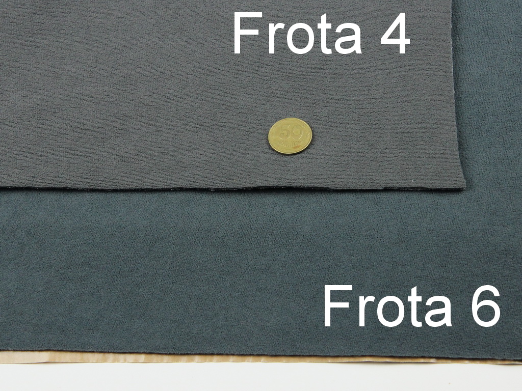 Автовелюр самоклейка Frota 6, цвет темно-серый (холодный оттенок), на поролоне и сетке, лист детальная фотка