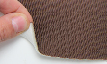 Автотканина оригінальна для боків сидінь (коричнева 3405), основа на поролоні, товщина 3мм, ширина 140см анонс фото