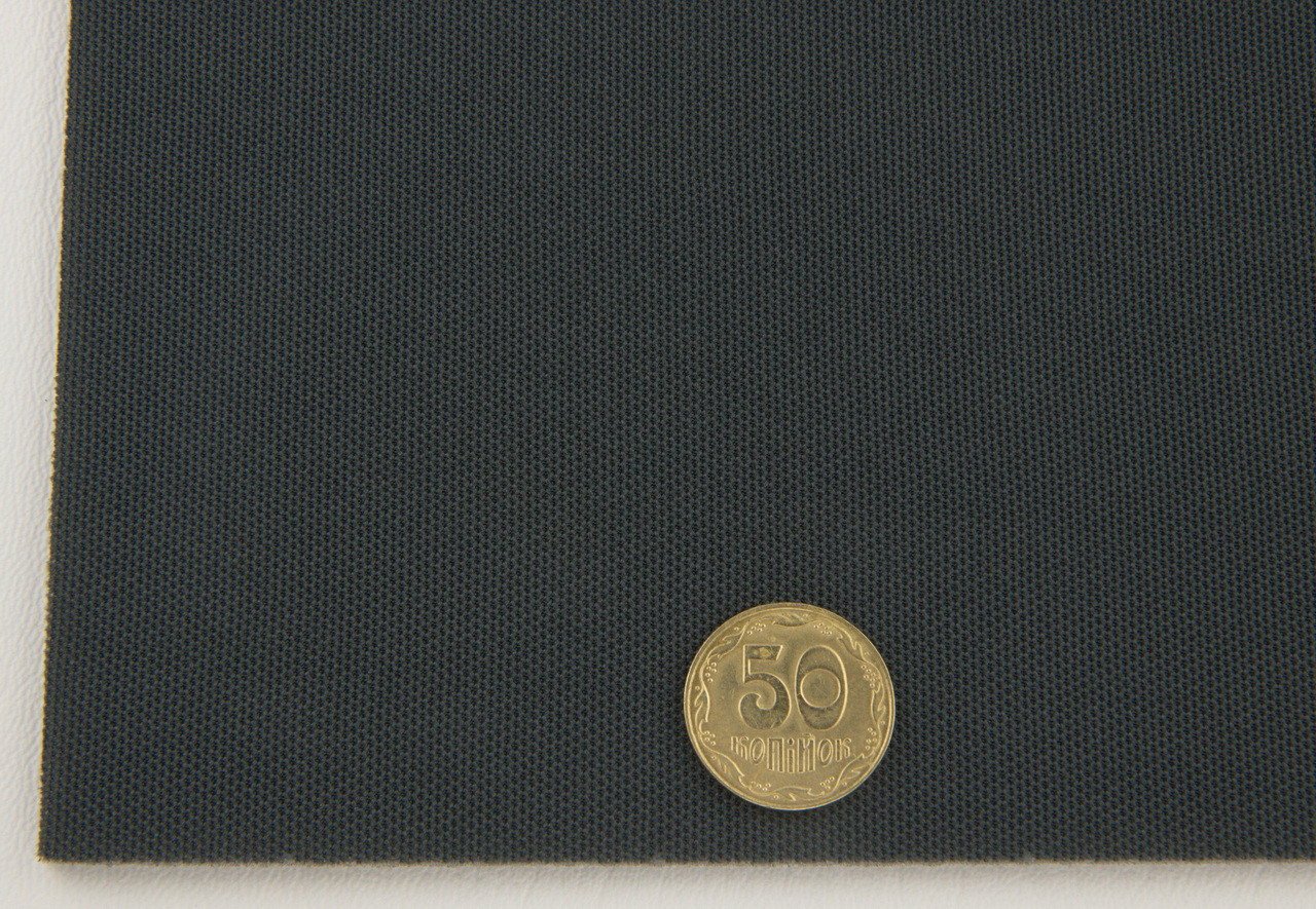 Ткань авто потолочная графит (текстура сетка) Lacosta 16111, на поролоне 3 мм с сеткой, ширина 1.70м (Турция) детальная фотка