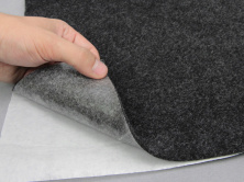 Карпет автомобильный Comfort графит (темно-серый) самоклейка (лист) толщина 2.5 мм, плотность 400 г/м2 анонс фото