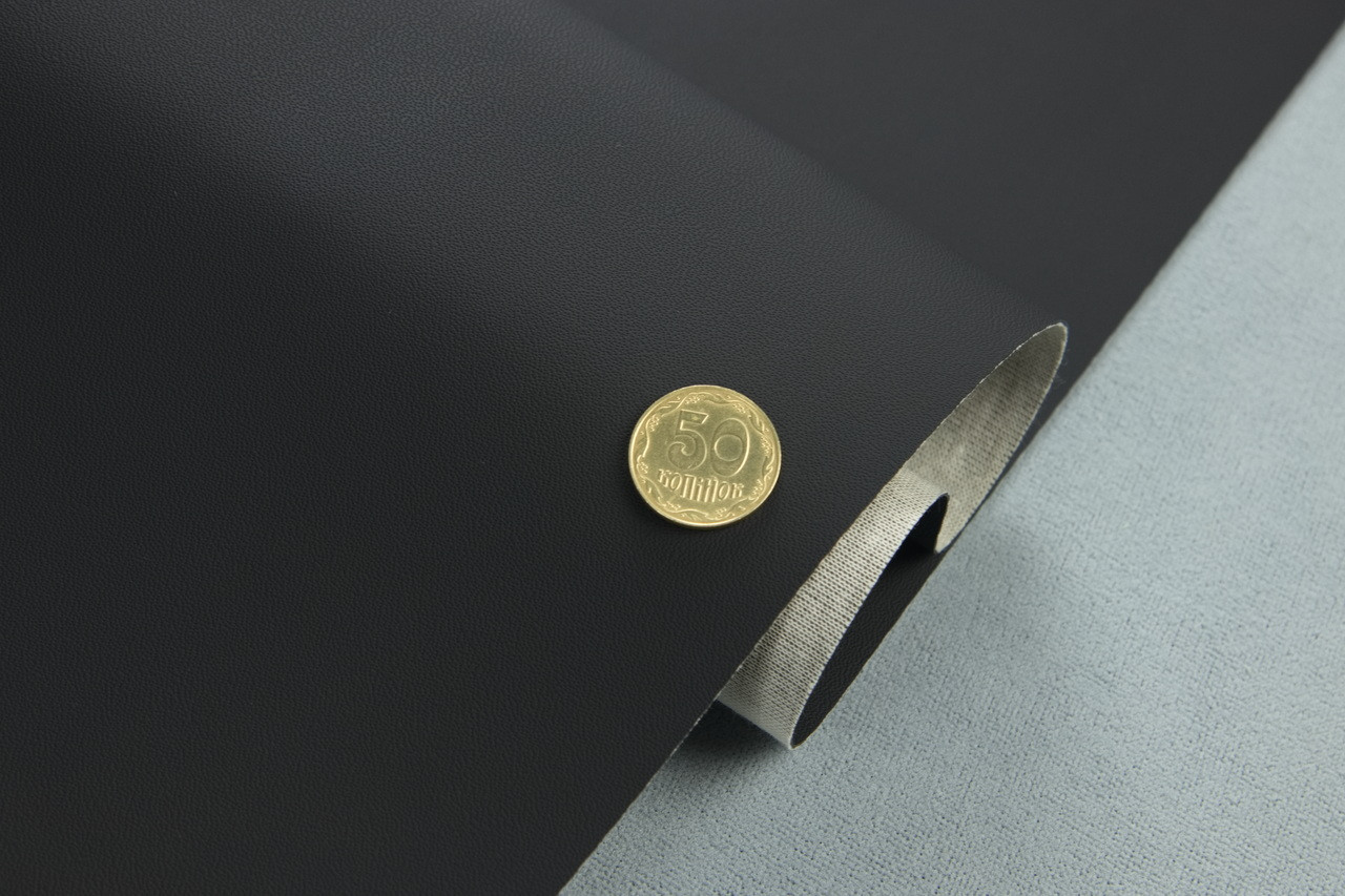 Автомобільний шкірозамінник BENTLEY 1207 чорний, тканинній основі (ширина 140 см) Туреччина детальна фотка