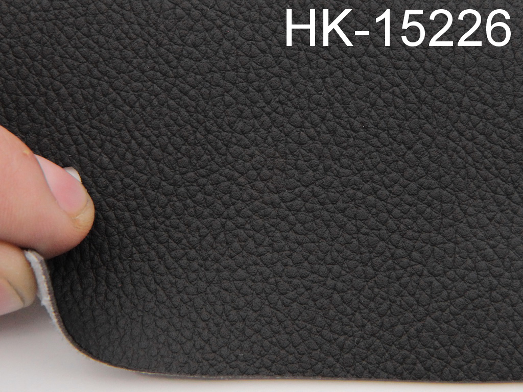 Авто кожзам черный, на тканевой основе (Германия HK-15226) детальная фотка
