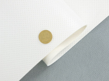 Термовинил белый псевдо-перфорированный для перетяжки руля, дверных карт, стоек на каучуковой основе (tk-12n White) анонс фото