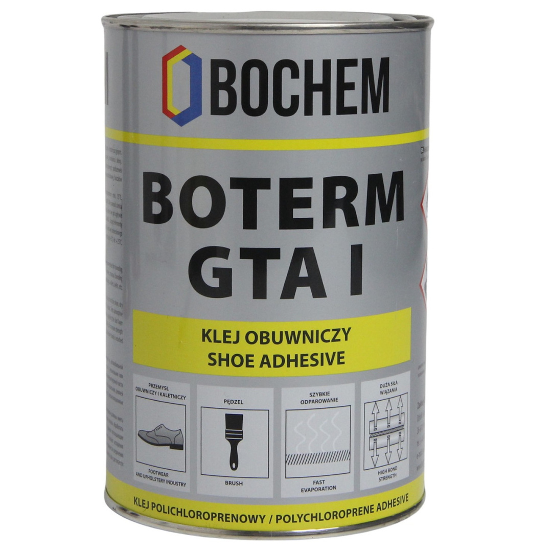 Каучуковий клей BOTERM GTA I для шкірозамінника, тканини, карпету 0.8кг детальна фотка