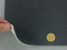 Автотканина стельова KL-68 оригінальна на поролоні з сіткою, колір графітовий, товщина 3мм, ширина 167см анонс фото