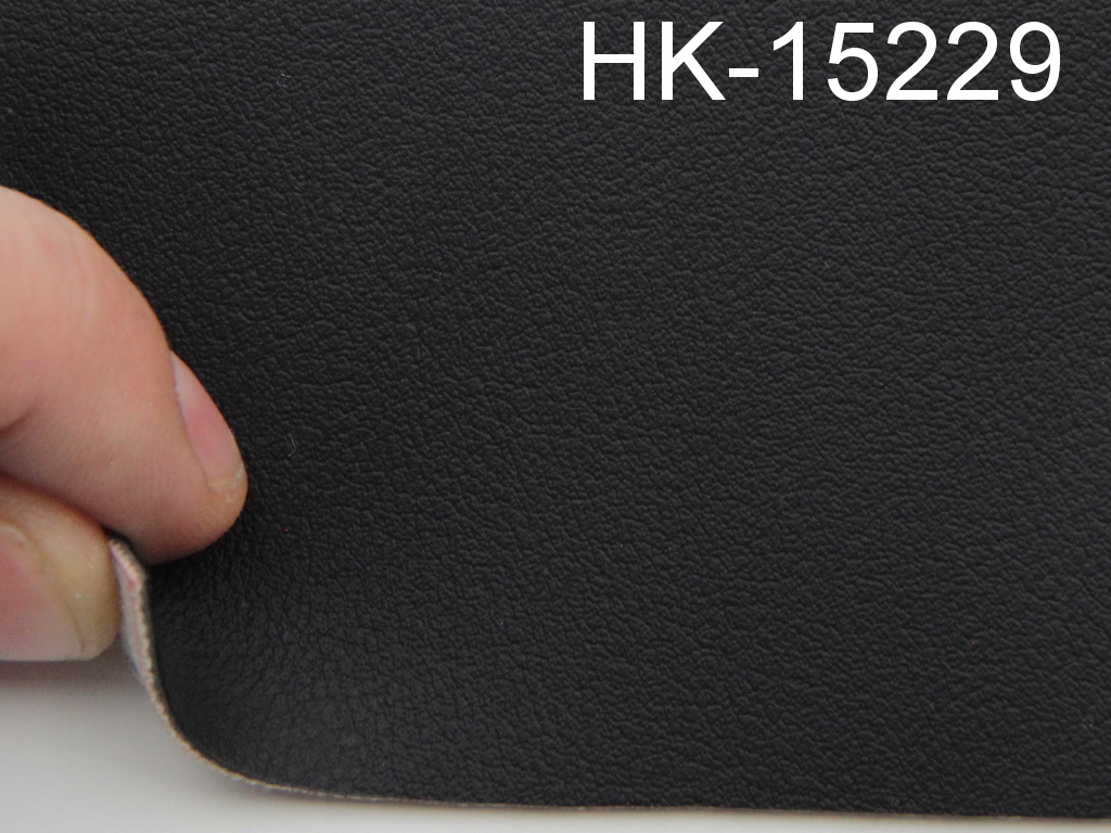 Авто кожзам черный на тканевой основе (Германия HK15229) детальная фотка