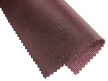 Шкірвініл меблевий гладкий (бордовий Н-95) для перетяжки м'якого куточка, дивана, стільців, ширина 1.4м анонс фото
