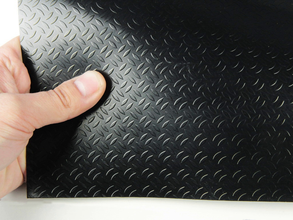 Автолинолеум черный "Двойная строчка" (Craft), ширина 1.8м, линолеум автомобильный Турция, толщина 1.6мм детальная фотка