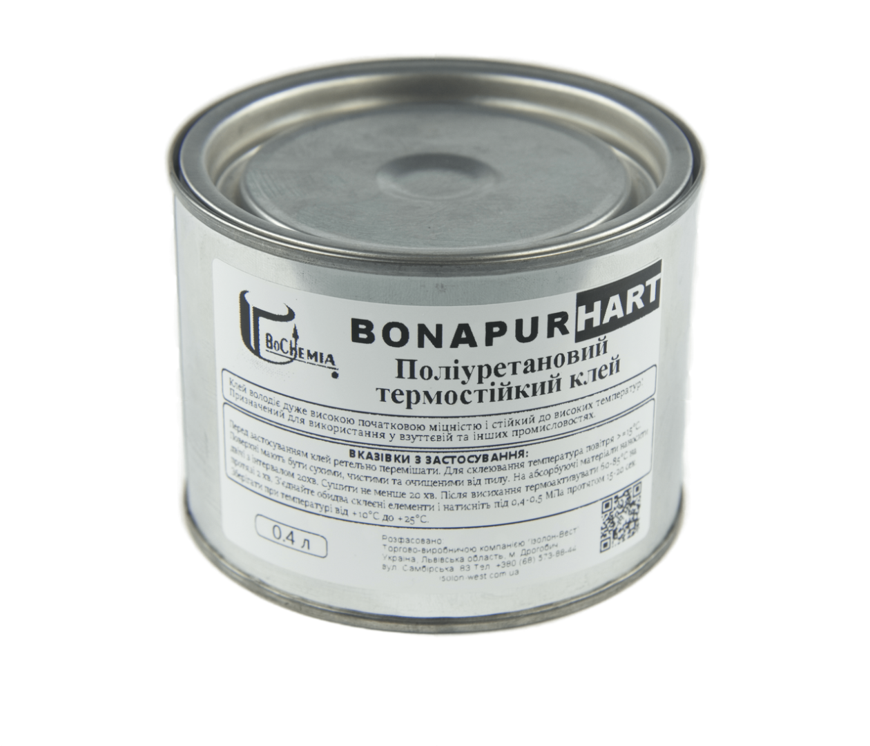 Полиуретановый термостойкий клей BONAPUR HART для кожзама, тканей, пвх, синтетической кожи, Польша детальная фотка