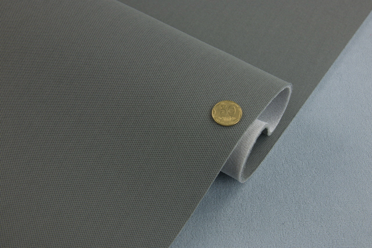 Автоткань потолочная Puntos P-96, цвет графитовый, на поролоне, толщина 4мм, ширина 170см, Турция детальная фотка