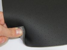 Шкірзам перфорований чорний (DX-12/3) для сидінь авто, на поролоні та сітці, товщина 5мм, ширина 1.60м анонс фото
