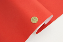 Кожзаменитель Sinsole 220 ярко-красный, структурированный, ширина 1.40м Турция анонс фото