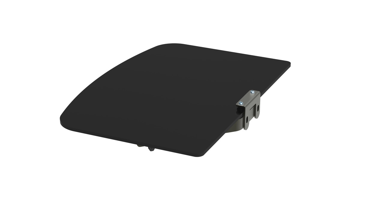 Скляна панель OPTICUM, колір чорний, 300х250х5мм, під телевізор TV і ін. техніку детальна фотка