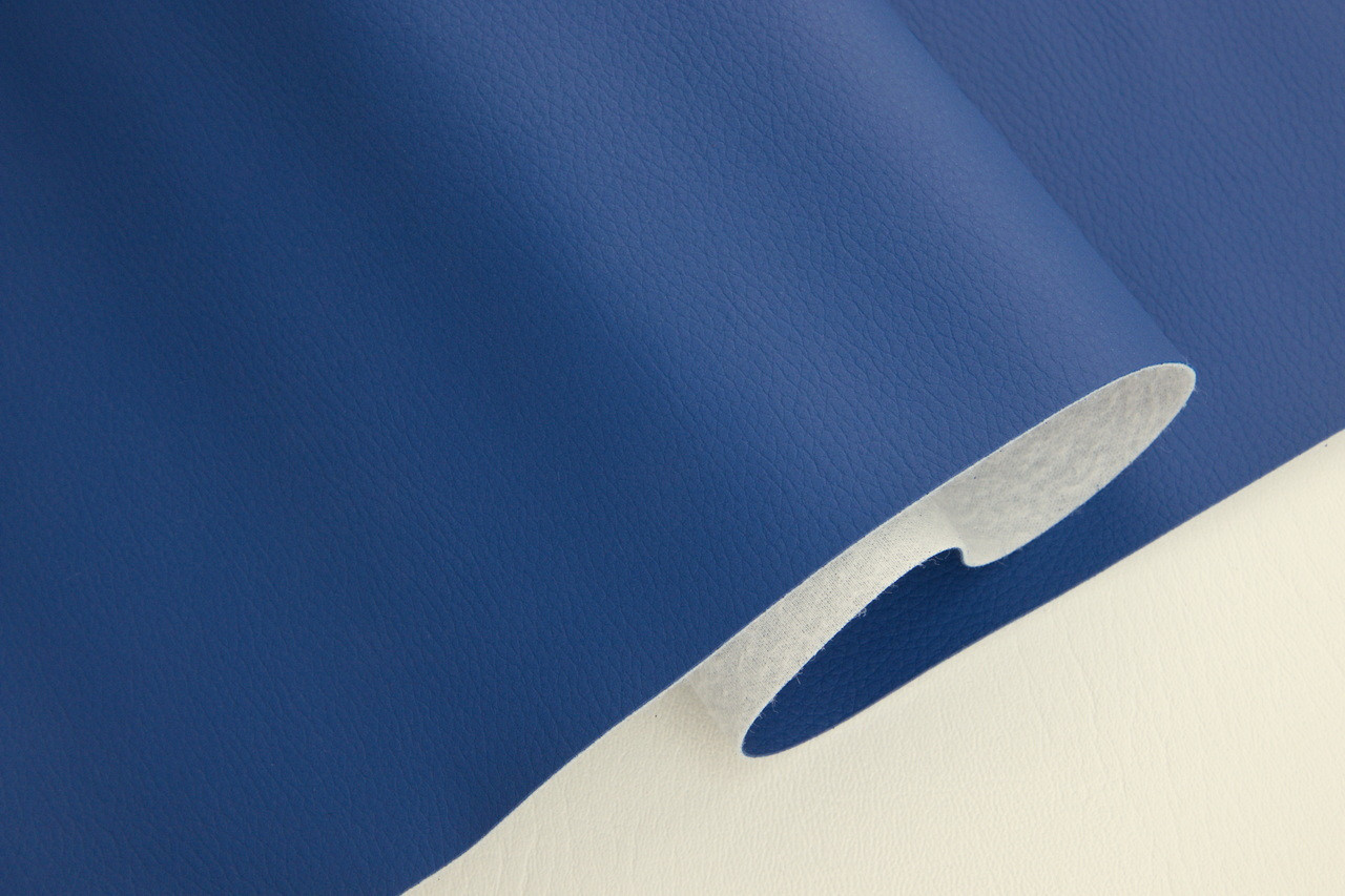 Кожзаменитель Sinsole 500 синий, структурированный, ширина 1.40м Турция детальная фотка
