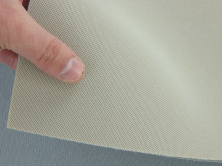 Автотканина стельова KL-49 оригінальна на поролоні з сіткою, колір світло-бежевий, товщина 3мм, ширина 167см анонс фото