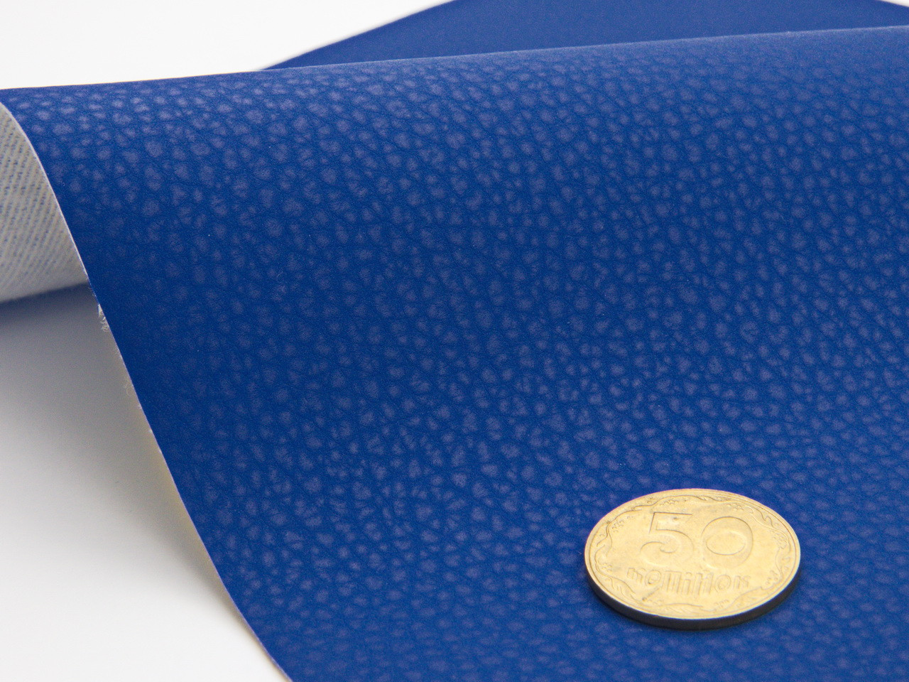 Шкірзамінник матовий Espresso B401-5384 (колір синій), ширина 145см, Польща детальна фотка