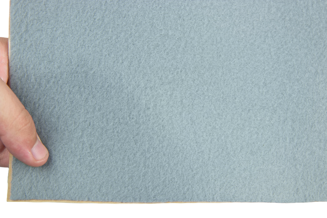 Карпет велюровый Lite (серый) для авто, самоклейка (лист), толщина 1мм детальная фотка