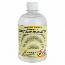 Растворитель и очиститель BONAROS AS предназначен для разбавления полихлоропреновых клеев, 0,5л.