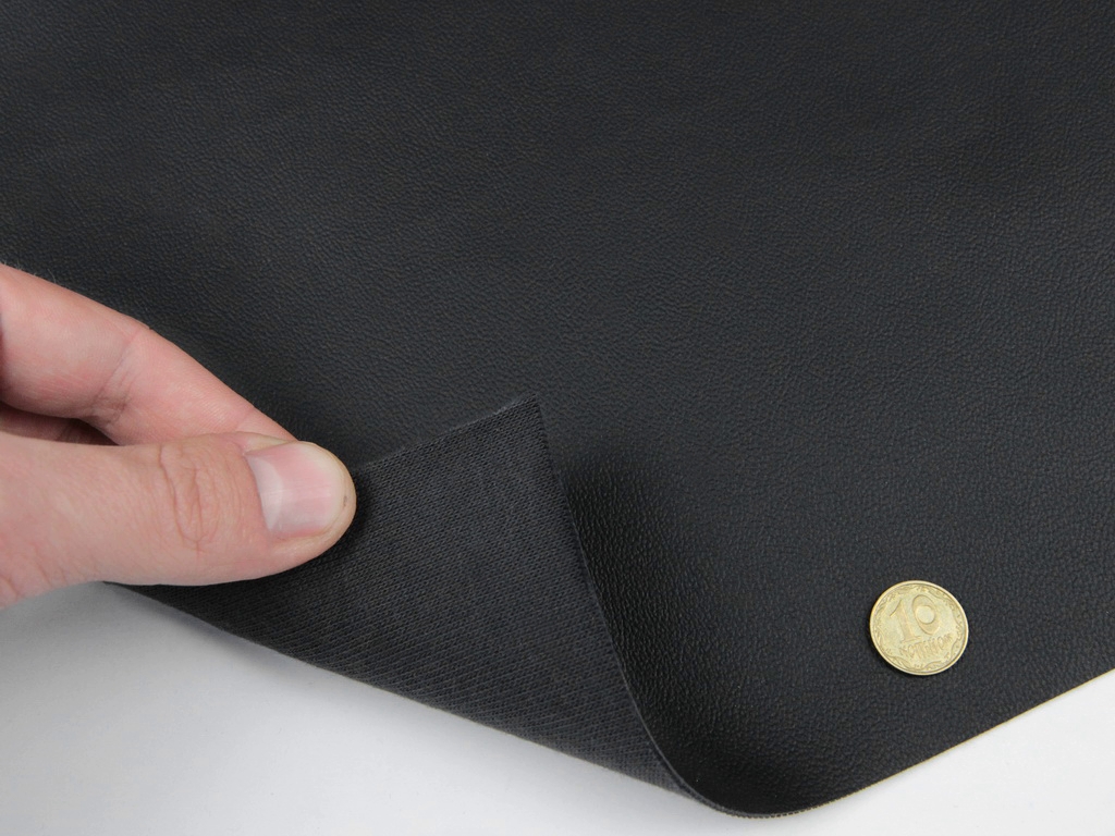 Біеластік тягучий чорний гладкий (bl-10) для перетяжки дверних карт, стійок, airbag і вставок детальна фотка